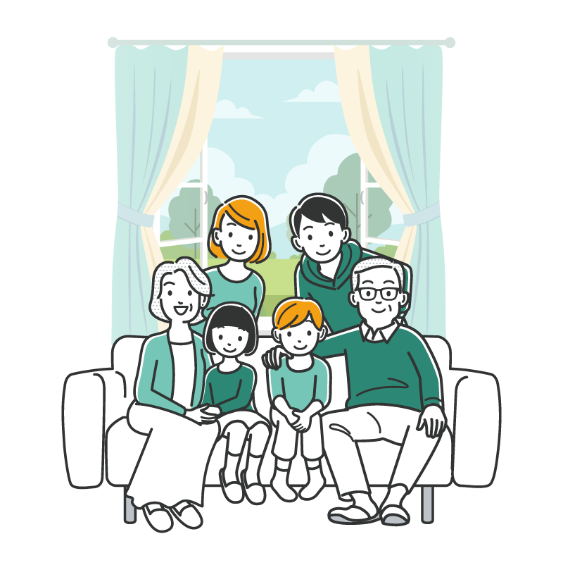 家族のイラスト