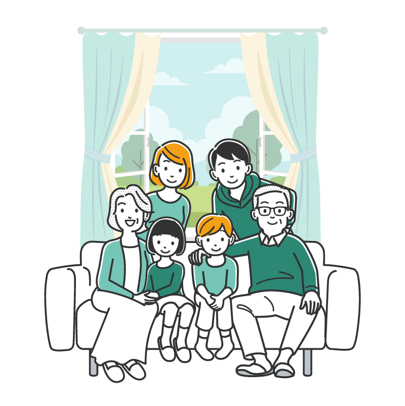 家族のイラスト